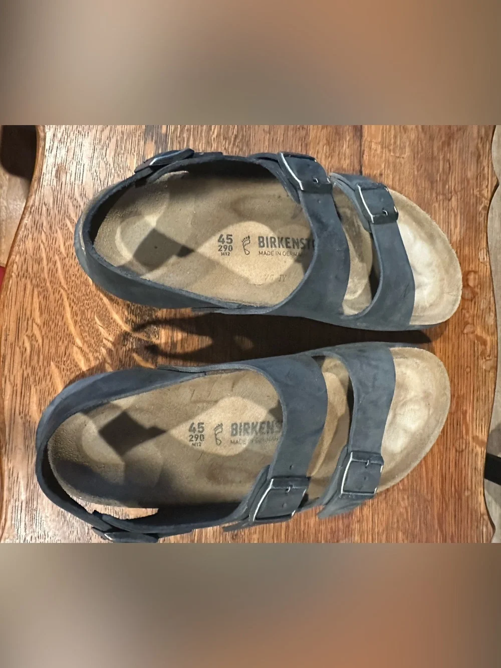 Birkenstock Black Two-Strap Men's Sandals